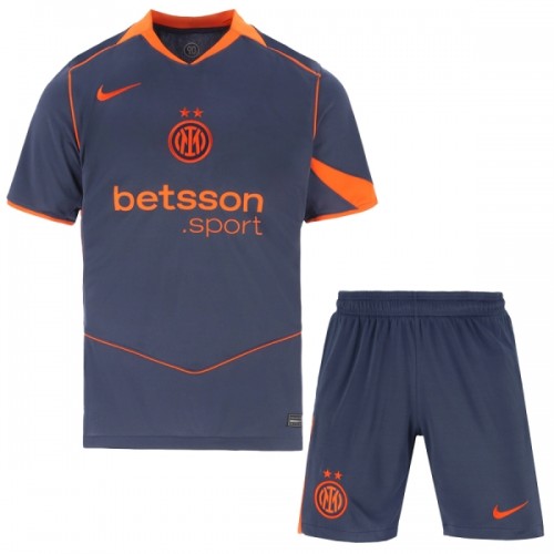 Virallinen Fanipaita + Shortsit Inter Milan Kolmas Pelipaita 2025-26 - Lasten Virallinen Fanipaita + Shortsit Inter Milan Kolmas Pelipaita 2025-26 - Lasten